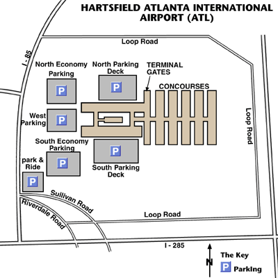 Hartsfield Atlanta International Airport Map